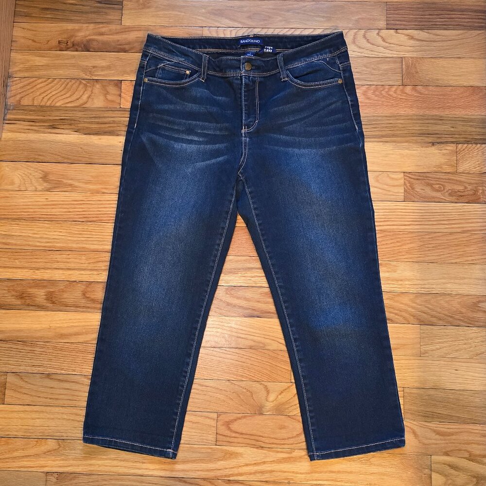 Bandolino Selene crop denim, EUC, size 6